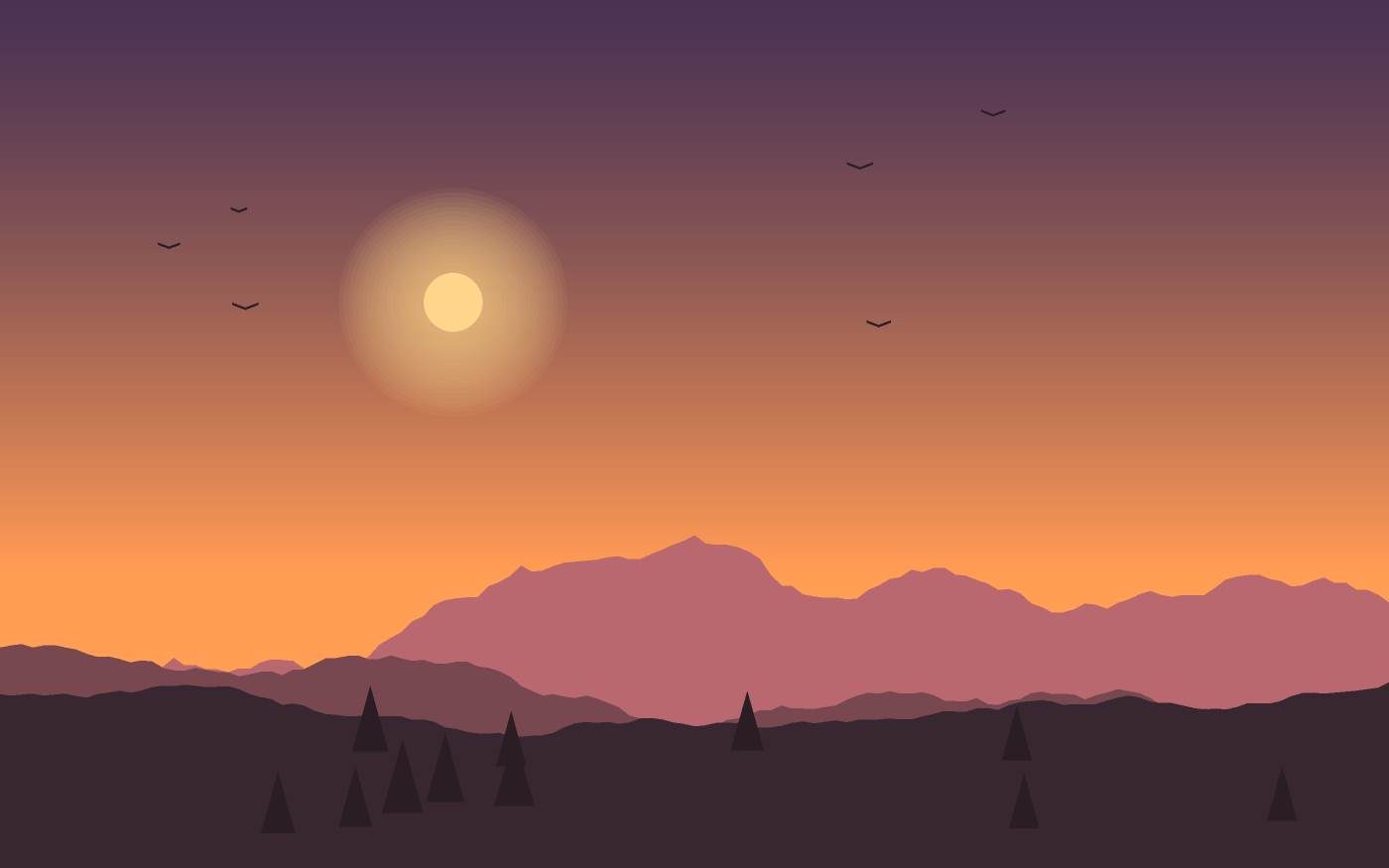 Landschaftsillustration