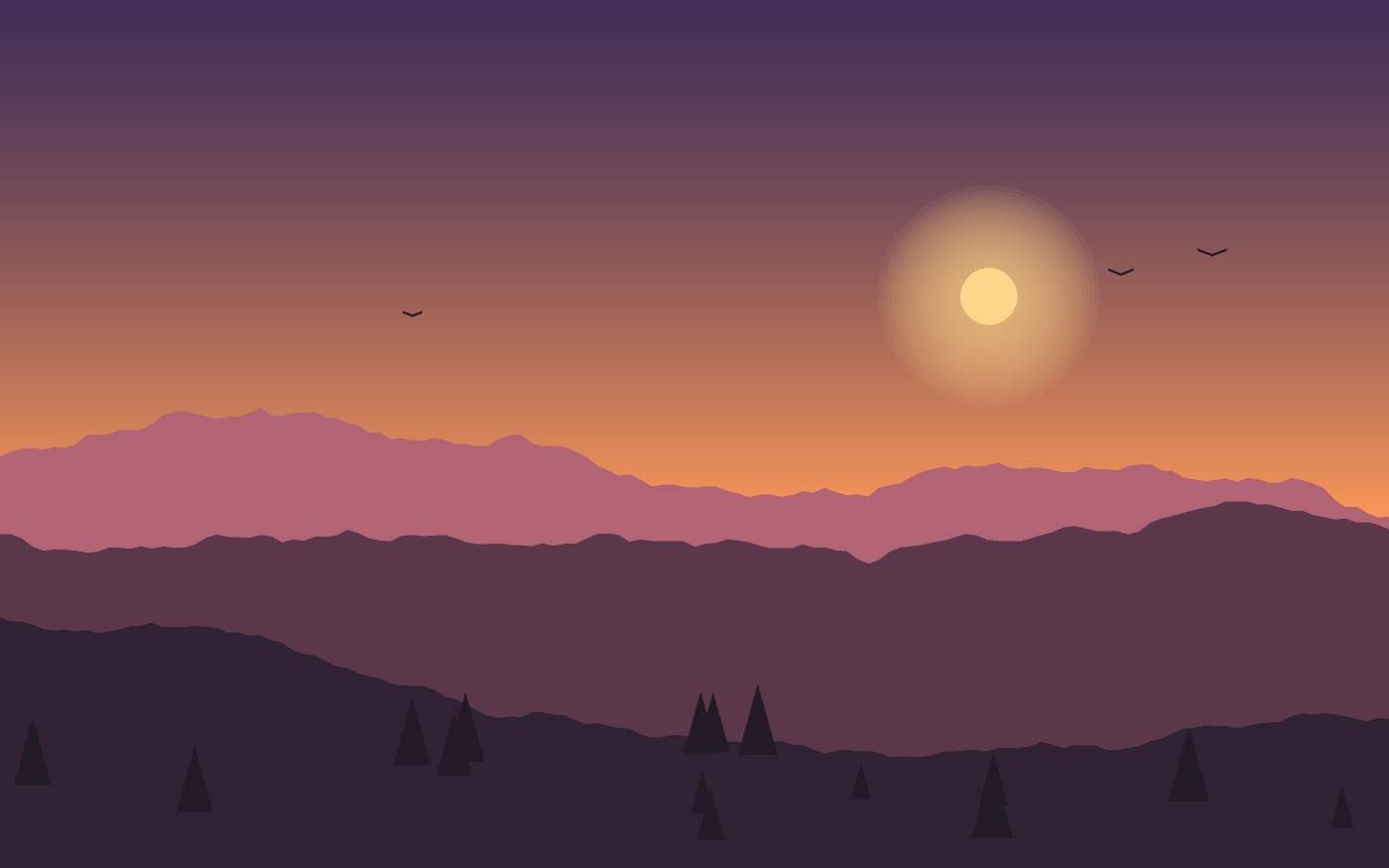 Landschaftsillustration