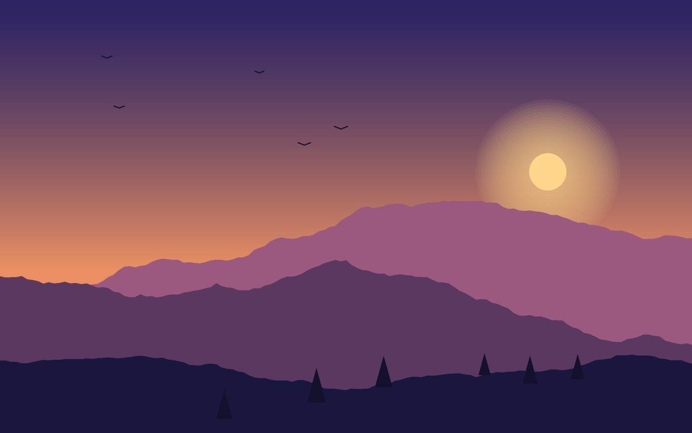 Landschaftsillustration