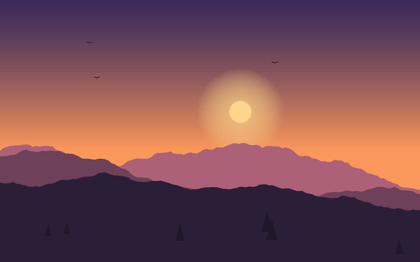 Ilustración de un paisaje