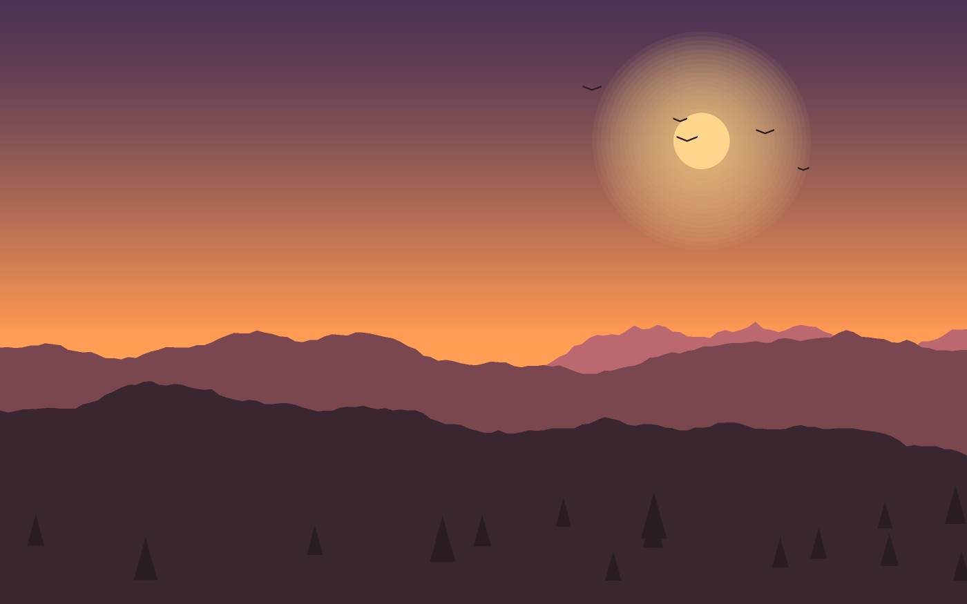 Landschapsillustratie