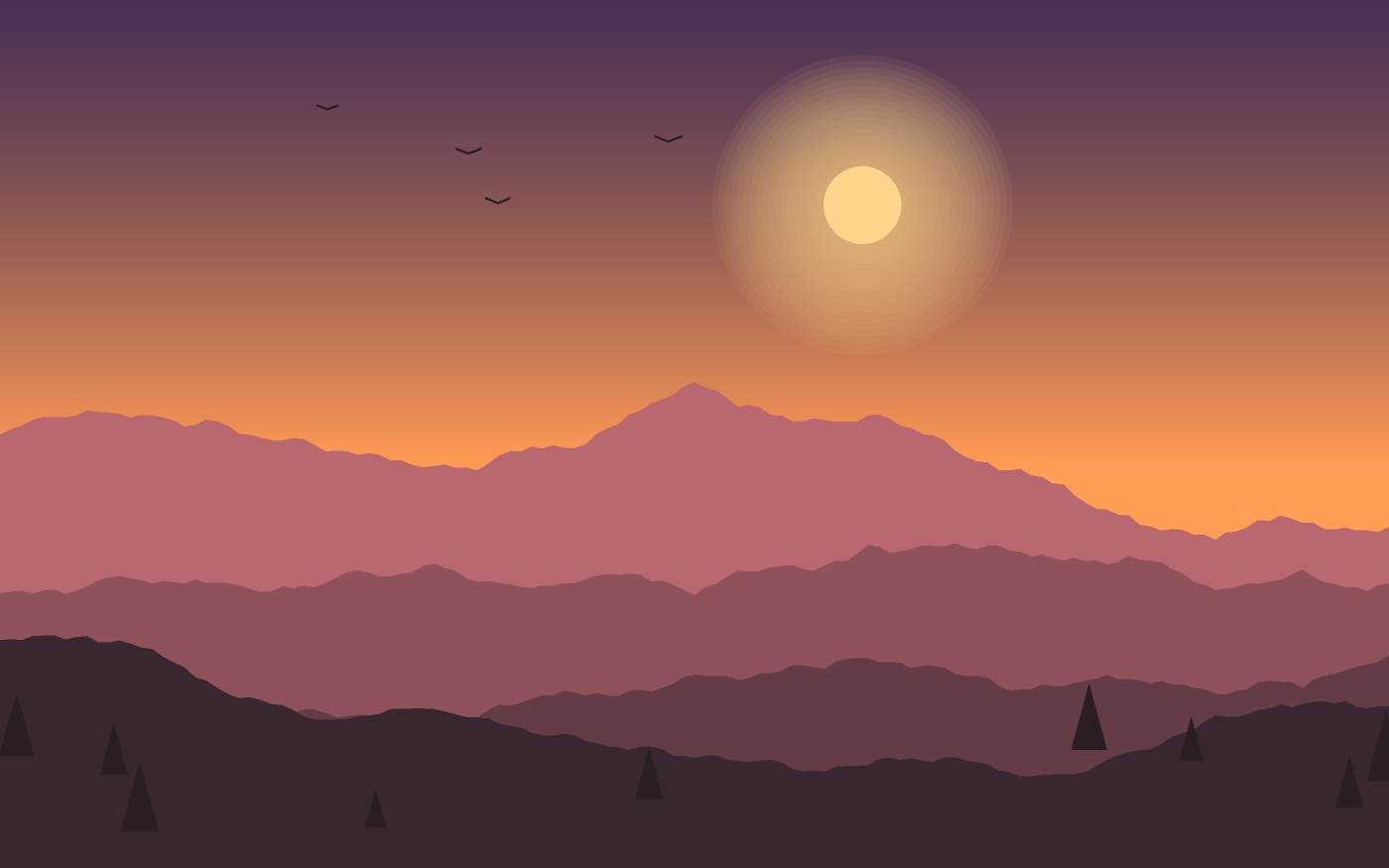 Landschapsillustratie